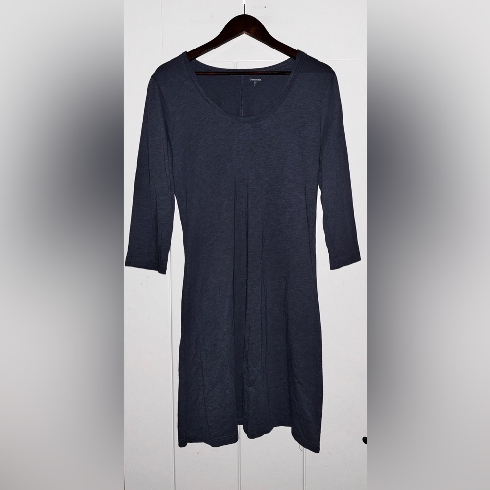 Garnet Hill Trapeze Scoop Neck‎ Mini Dress Summer Casual Beachy Vacay Women M